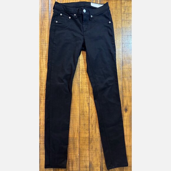 🖤 Rag & Bone Black Skinny Pants | Cotton Stretch | Size 26 - Picture 2 of 12